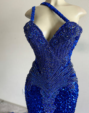 Blue Ata Sequin Dress